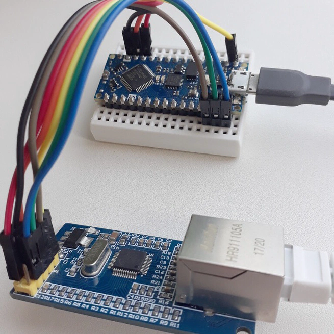 Working with W5500 on Arduino Microcontrollers